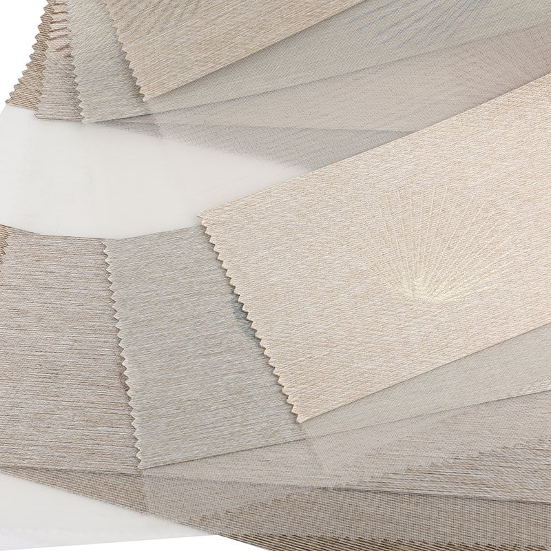 GD03 Fesyen Mudah Tirai Kasa Lembut Jacquard Zebra Buta Fabrik