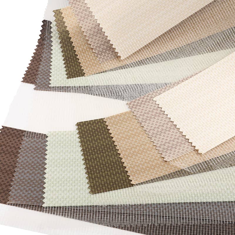 Pejabat F060 Rumah Dua Lapisan Lembut Separa Blackout Fabrik Buta Zebra